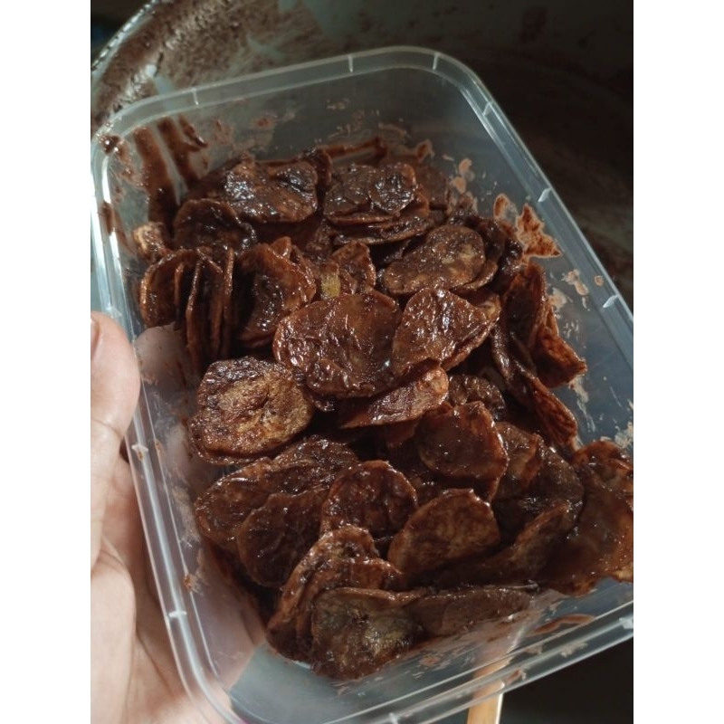 

(Virallllllll) Kripik pisang coklat