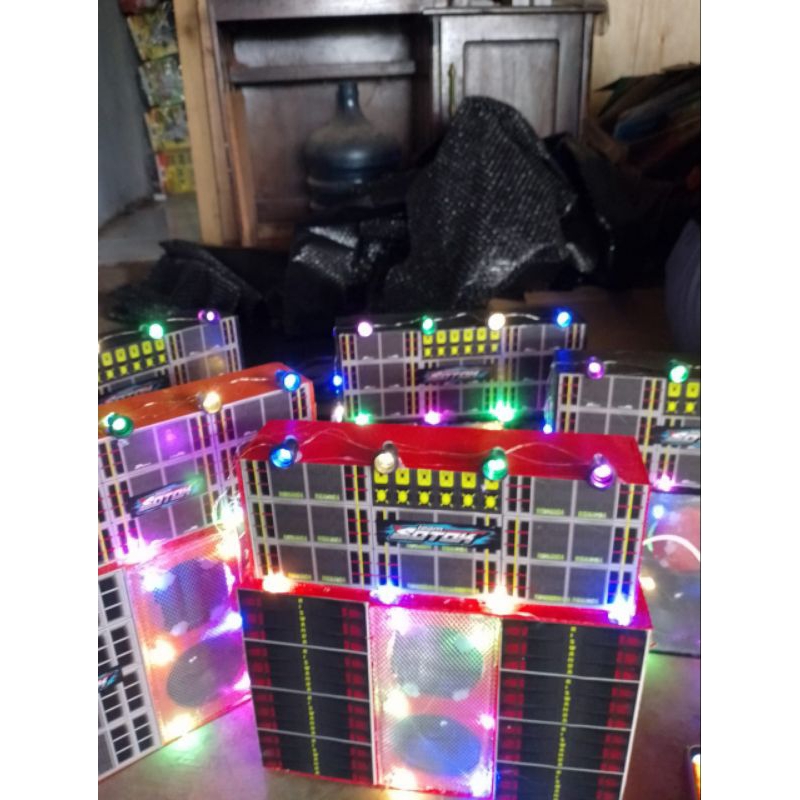 miniatur sound system siap bunyi