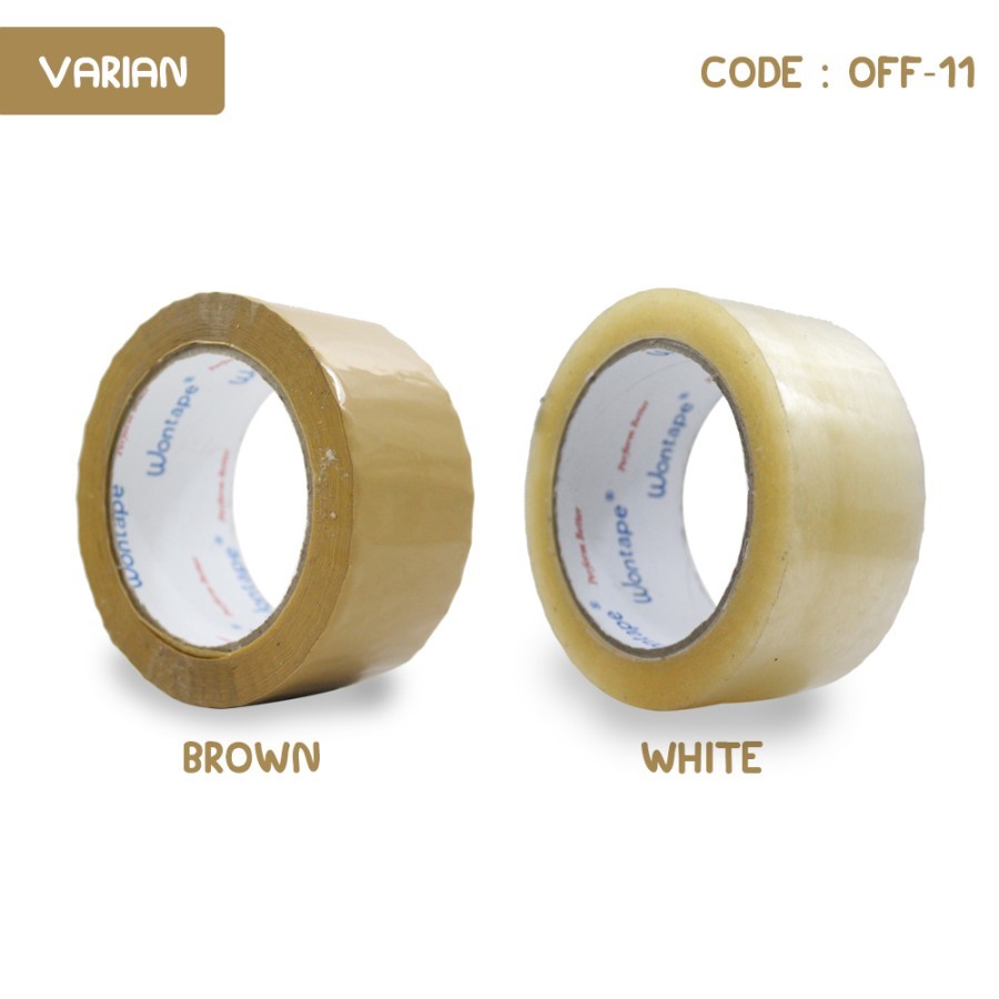 

Lakban Coklat/Bening 100 YARD (OFF-11)