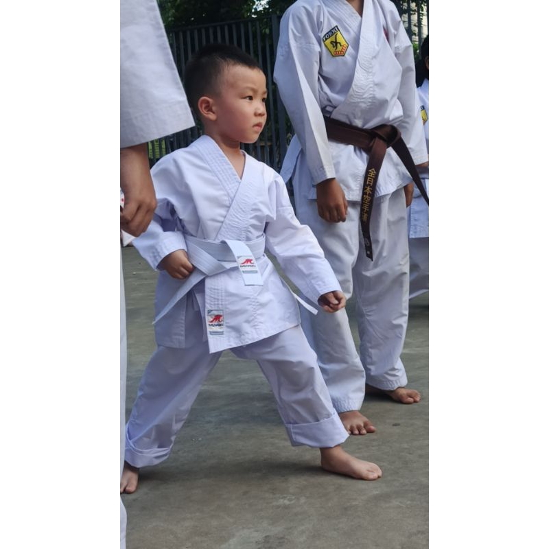 BAJU | SERAGAM | UNIFORM KARATE TEGI MUVON PEMULA ORIGINAL 100%