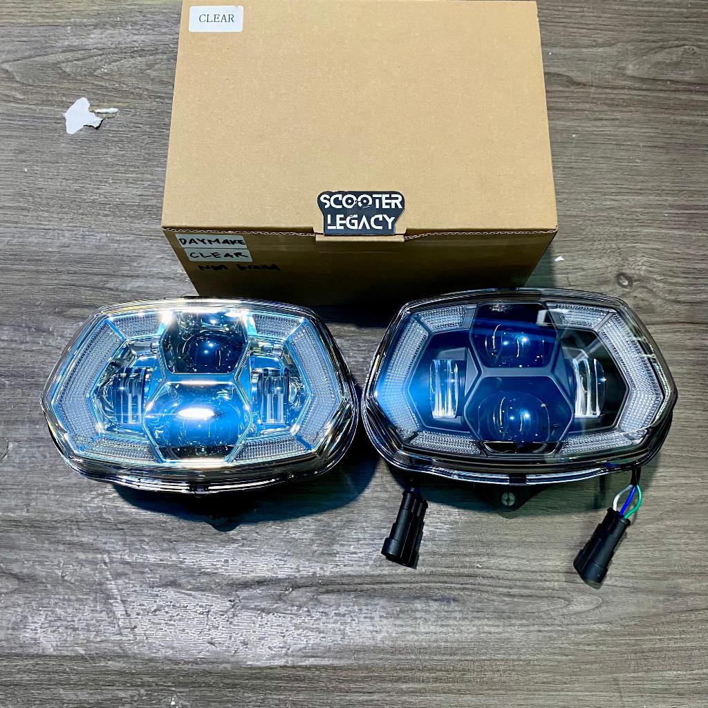 Headlamp LED Model RACE BOY Daymaker Rainbow Vespa Sprint 3V Iget