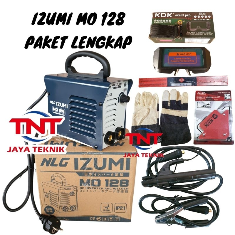 Mesin Las Inverter Izumi MO 128, Portable MMA 10-120A dengan Proteksi Overheat dan Overload