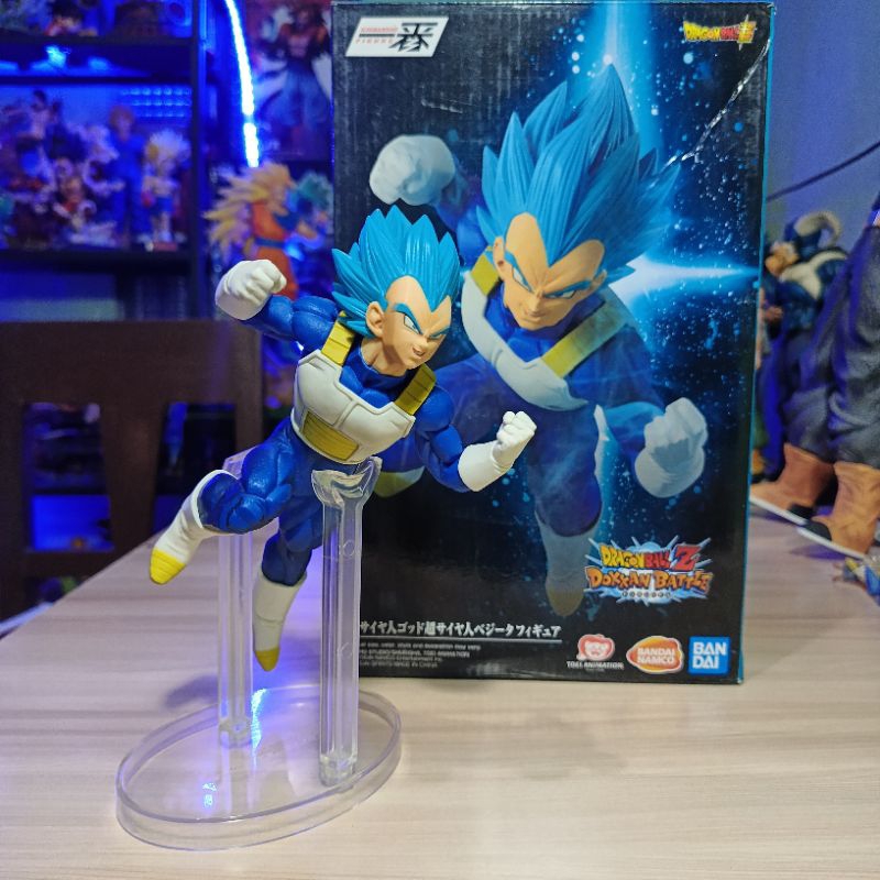 [Original] Action figure dragon ball Vegeta super saiyan god blue ichibansho dokkan battle bandai