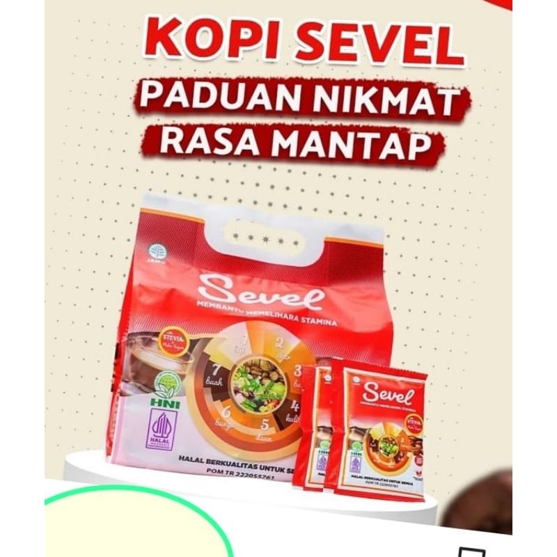 

Kopi Sevel HNI HPAI Isi 20 Sachet