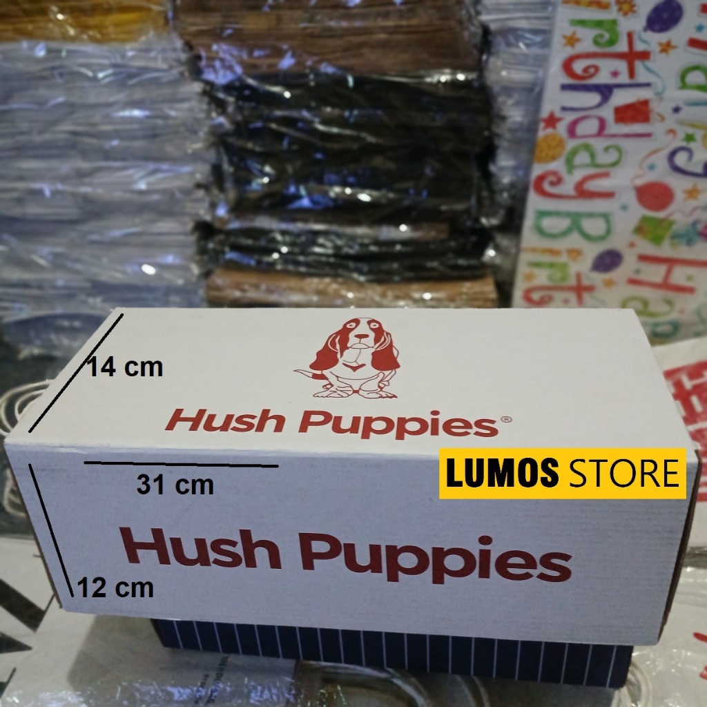 

Kotak Kado kardus hush puppies box