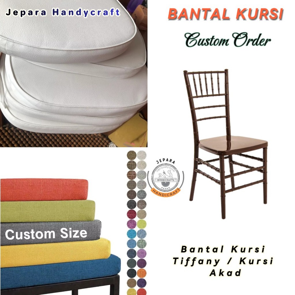 Bantal Kursi Tiffany | Bantal Kursi Akad | Bantal Kursi Resepsi | Bantal Kursi | Alas Duduk Kursi