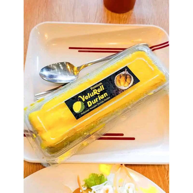 

READY MAKASSAR - Pancake durian mini VeluRoll - pancake durian rol medan - pancake durian enak