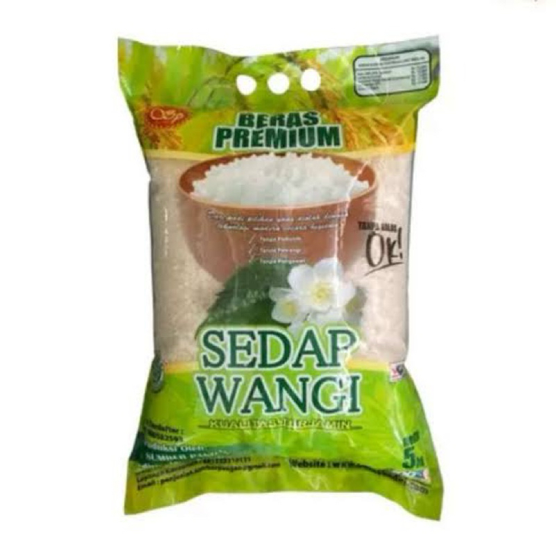 

Beras premium Sedap wangi 5 kg