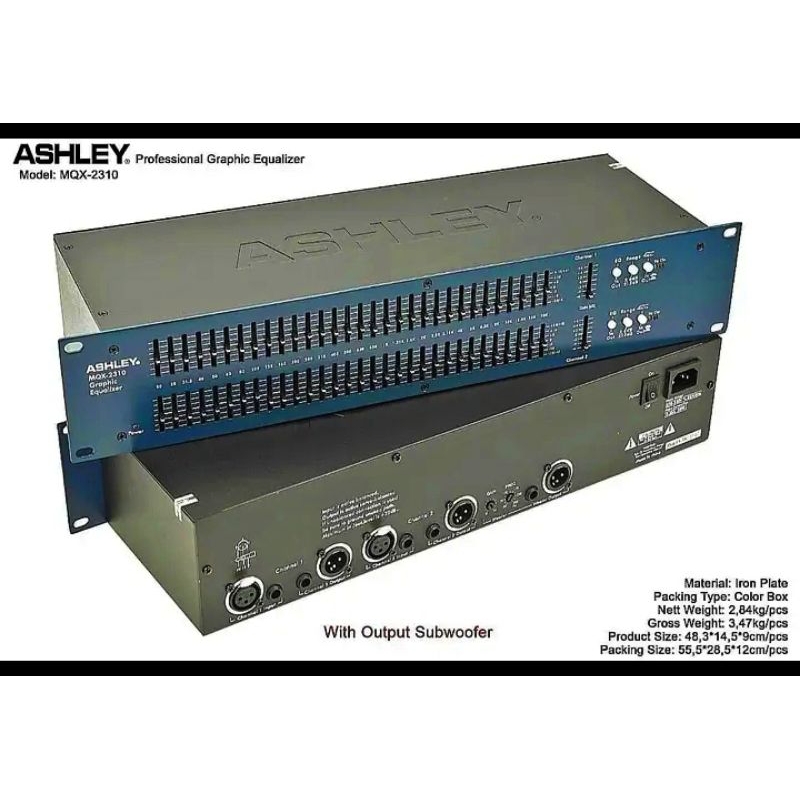 EQUALIZER ASHLEY MQX-2310 + SUB