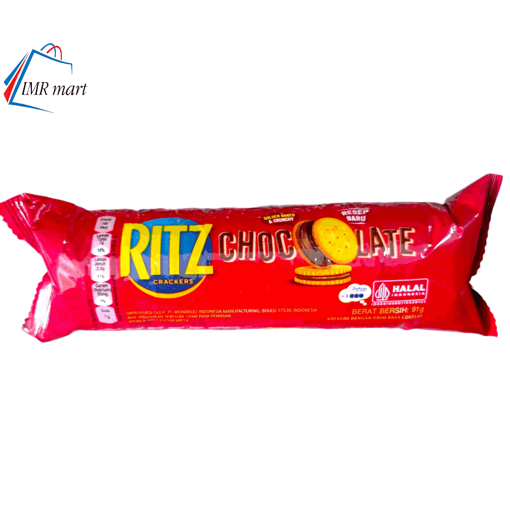 

Biskuit Ritz roll rasa chocolate coklat berat 91 gram