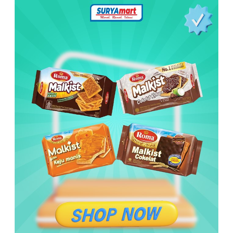 

Roma Malkist PACK Premium - Biskuit Ringan dengan Susu - Cemilan