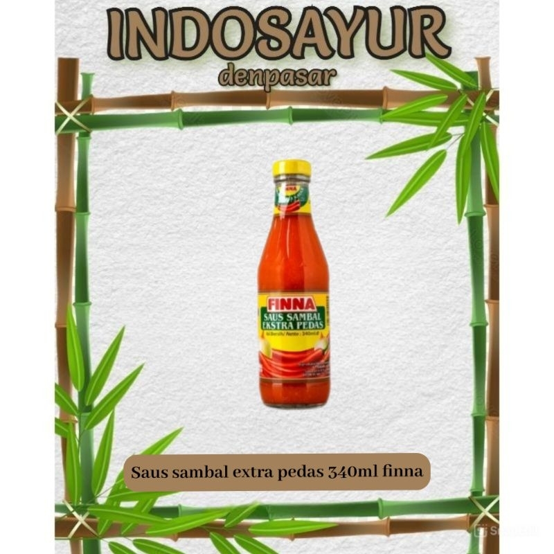 

Saus sambal extra pedas cap finna 340ml _ INDOSAYUR
