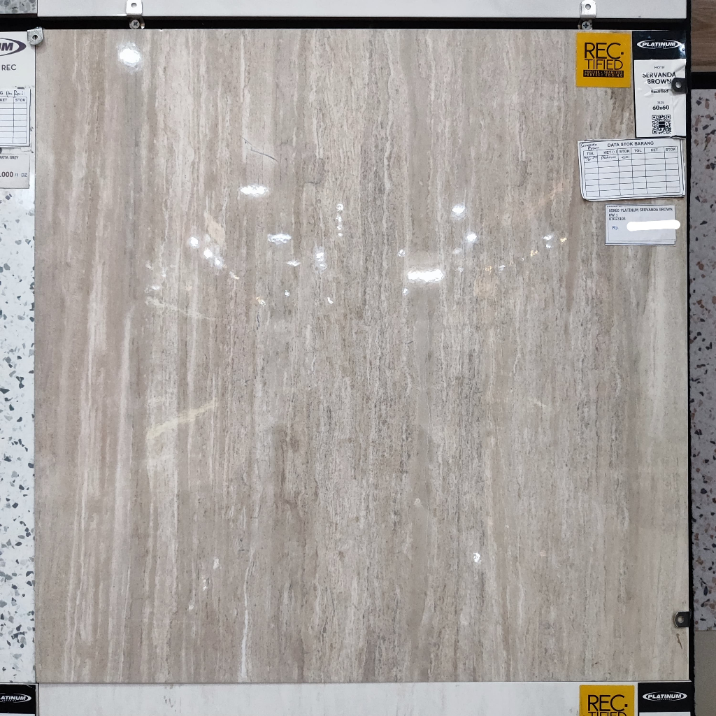 Keramik Lantai Halus 60x60 Platinum Servanda Brown