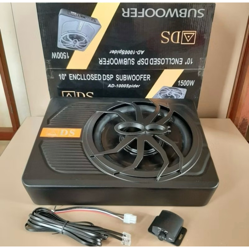 Speaker SUBwoofer Kolong ACTIVE 10inch ADS (mobil) Slim AD-1000 Spider 12volt Max 1500 Watt