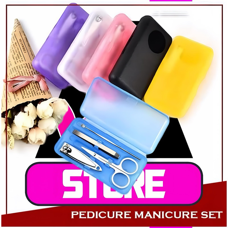 MENICURE PEDICURE SET 4IN1/MANICURE PEDICURE ALAT GUNTING KUKU 4 IN 1/PEDICURE MENICURE Set 4 IN 1 W