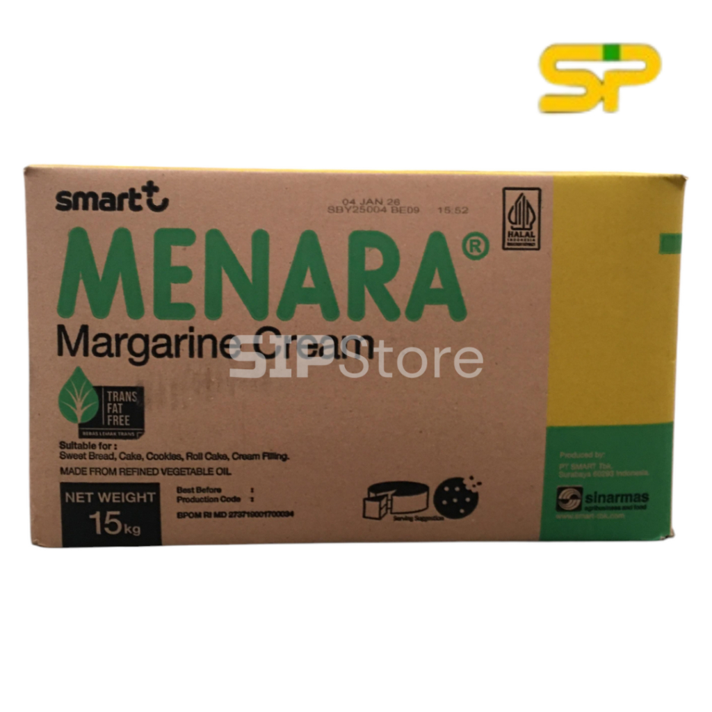 

MENARA Margarine Cream @15kg / Margarin Serbaguna / Isian Krim 15kg