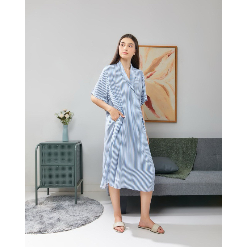 Naura kimono || Dydlabel kimono bahan rayon bumil busui friendly baju lahiran friendly