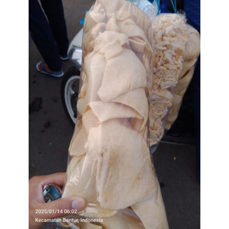 

Krupuk Puli Tipis / Kerupuk Puli (matang) / Kerupuk matang Kemasan Besar