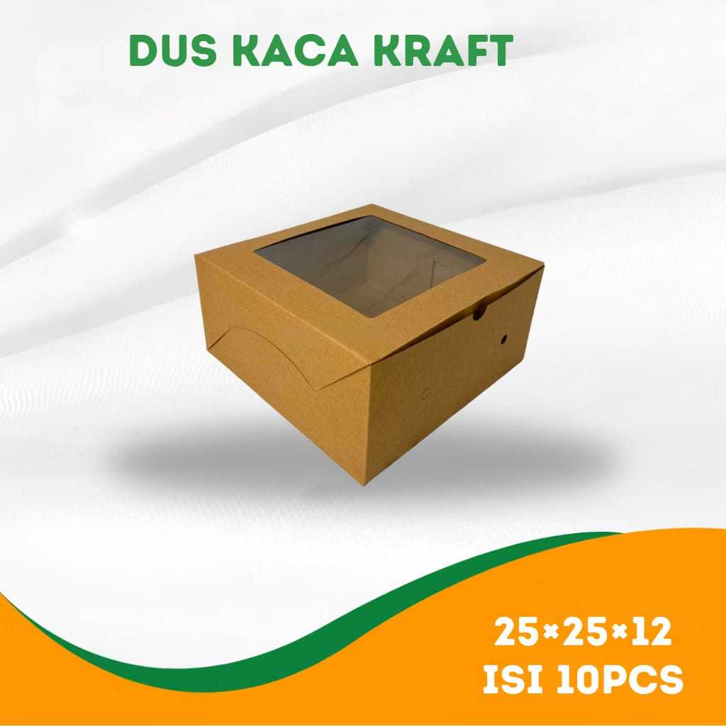 

DUS KACA KRAFT 25X25X12 ISI 10PCS
