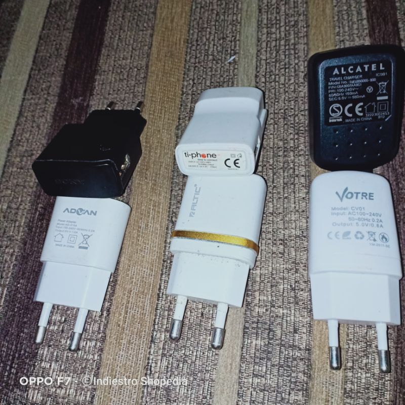 Batok Charger HP 5V Jadul Merk China dan Branded Ori