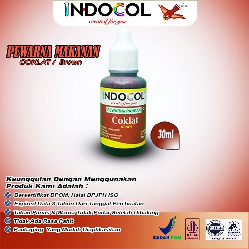 

INDOCOL PEWARNA CAIR COKLAT (30 ml)