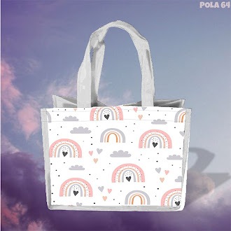 

Tas Souvenir Ultah Gambar RAINBOW Goodie Bag Cute Anak