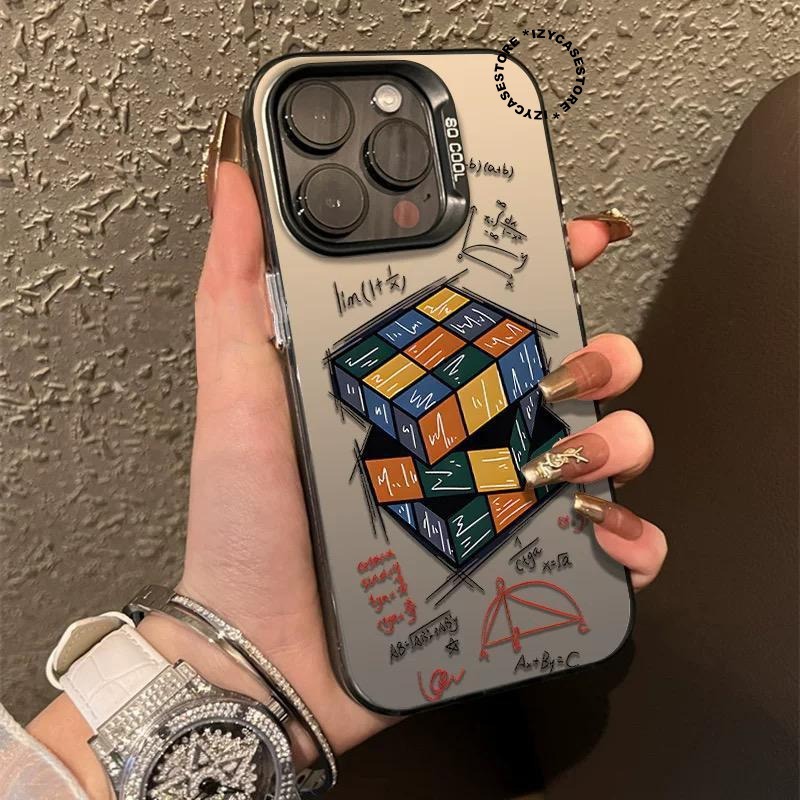 Premium Matte Hard Casing Hp Iphone Matematika Case Compatible For Iphone 7 8 7+ 8+ 11 12 13 14 15 1