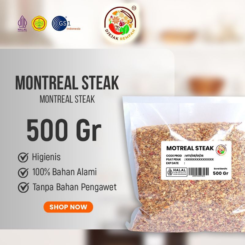 

Montreal Steak Seasoning (Kemasan 100 Gr - 500 Gr)