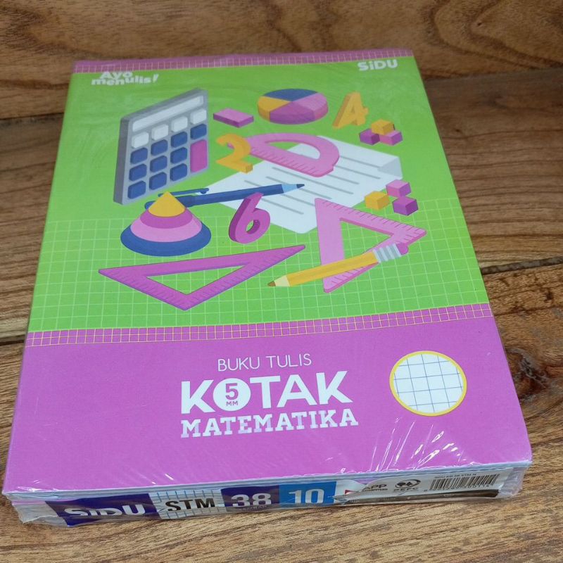 

BUKU TULIS KOTAK MATEMATIKA | SIDU | 38 LEMBAR 10 BUKU