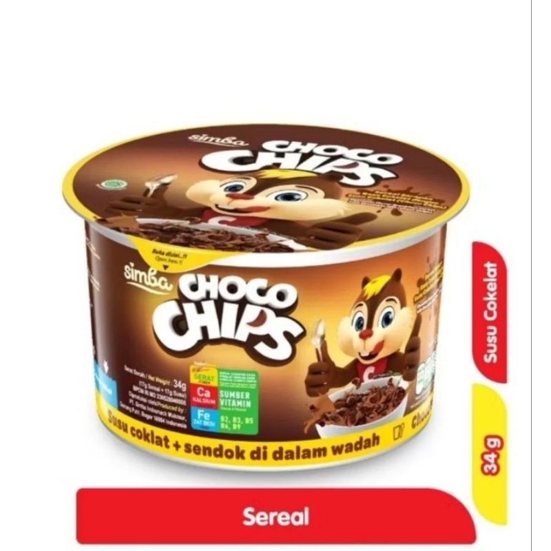 

Simba Choco Chips 34 gr susu coklat