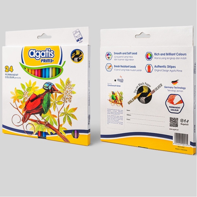 

Pensil Warna Agatis Prime 24 warna Panjang
