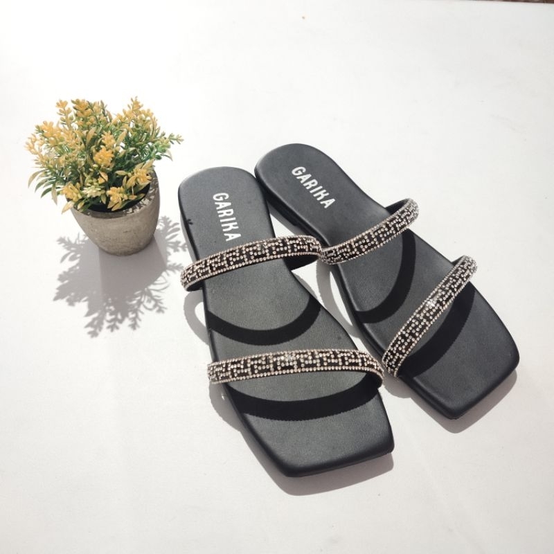 Sandal Teplek By Garika-Sandal Flat Wanita, Sandal Flat Tali, Sandal Flat Wanita Kekinian