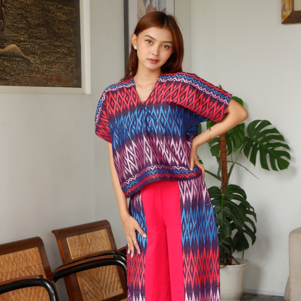 Identix Batik - Set Atasan Bawahan Tenun Wanita