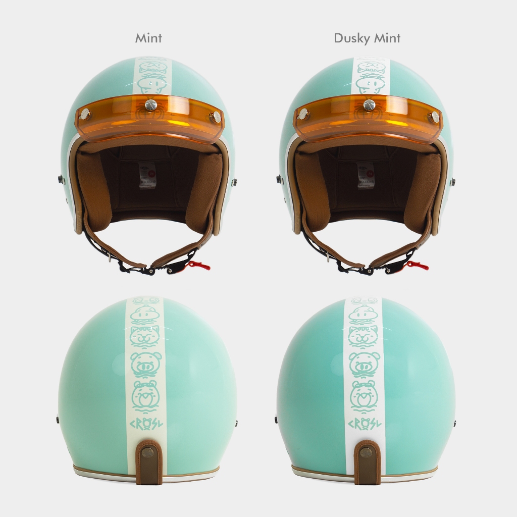 CRSL Racer Helmet Mint I Helm I Helm Motor I Hard Hat I Pelindung Kepala I Helmet Rider I Unisex