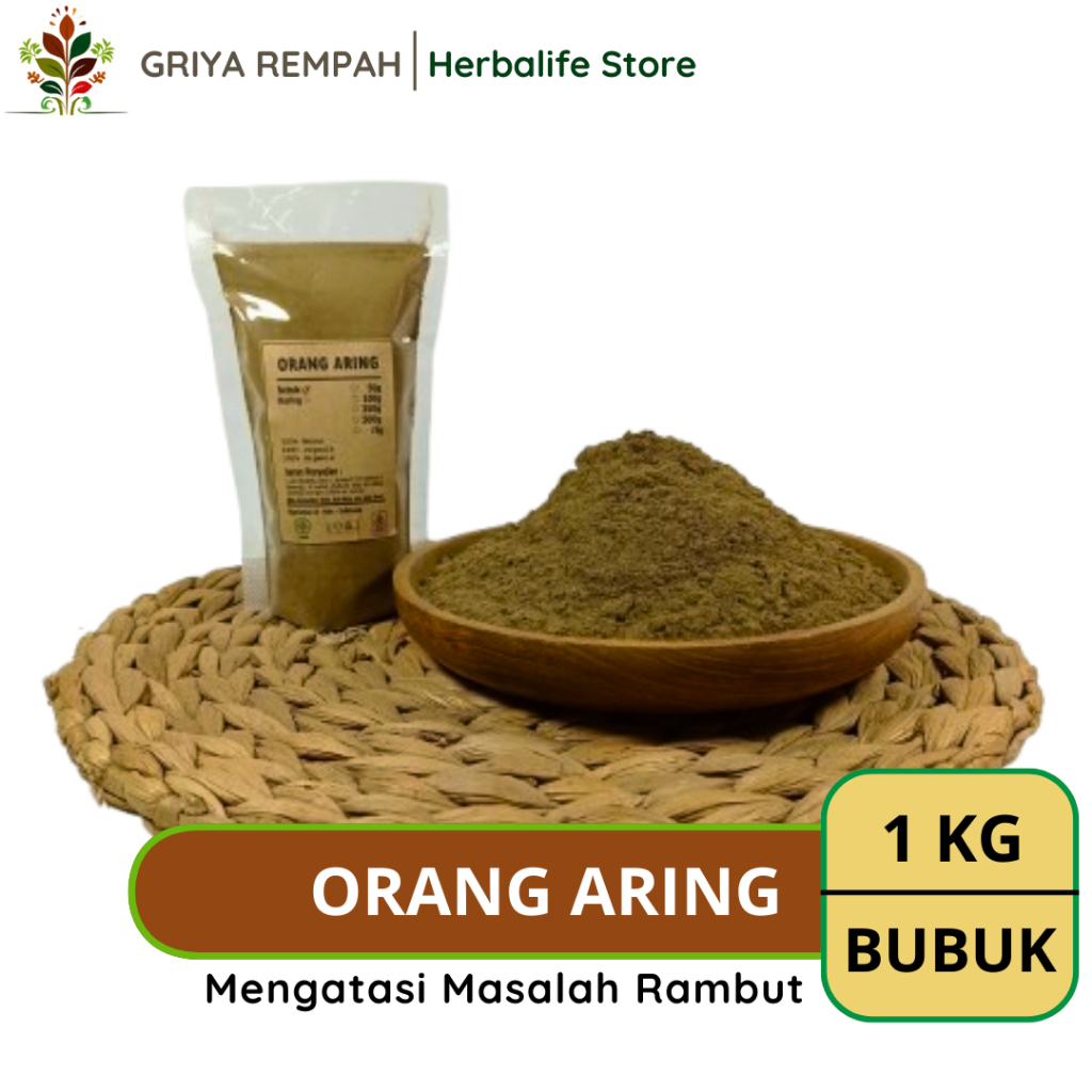 

ORANG ARING BUBUK 1 KG Urang Ramuan Rempah Herbal Kering Alami untuk Perawatan Rambut dan Kesehatan Jamu Tradisional Simplisia Eclipta prostrata