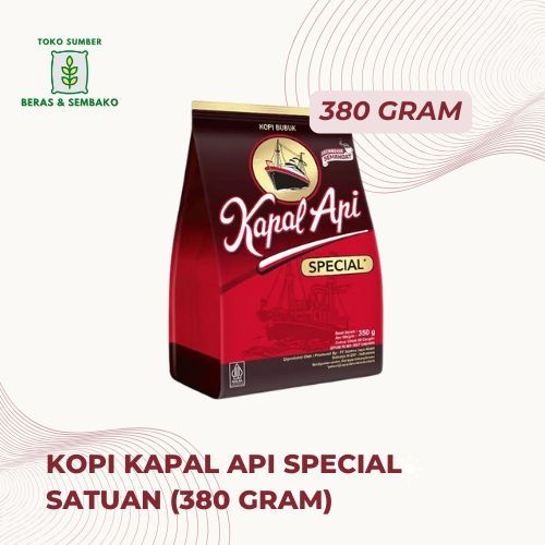 

Kopi KAPAL API merah special satuan (380 gram)