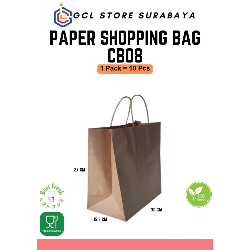 

Paper Bag Shopping CB08 | Tas Shopping Paper | paper Shopping Bag