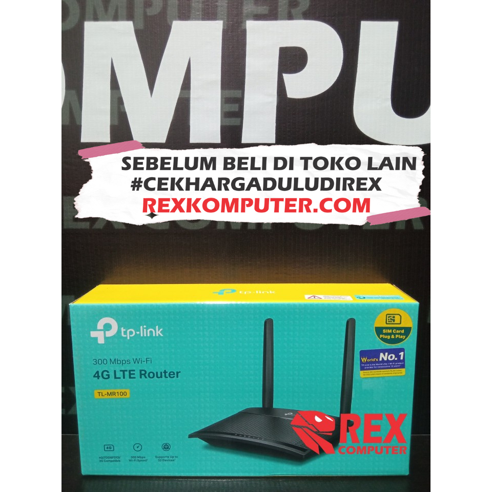 TP LINK MR100 300MBPS 4G LTE ADA SLOT SIM CARD