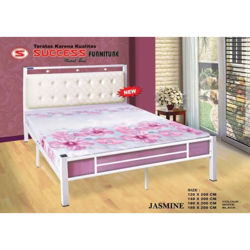Ranjang besi Jasmine 160x200
