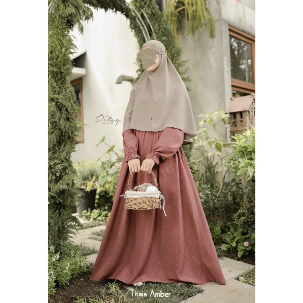 Ditsy Night Gown Jan 2025 Gamis - Baju Tidur seri Titaia Amber