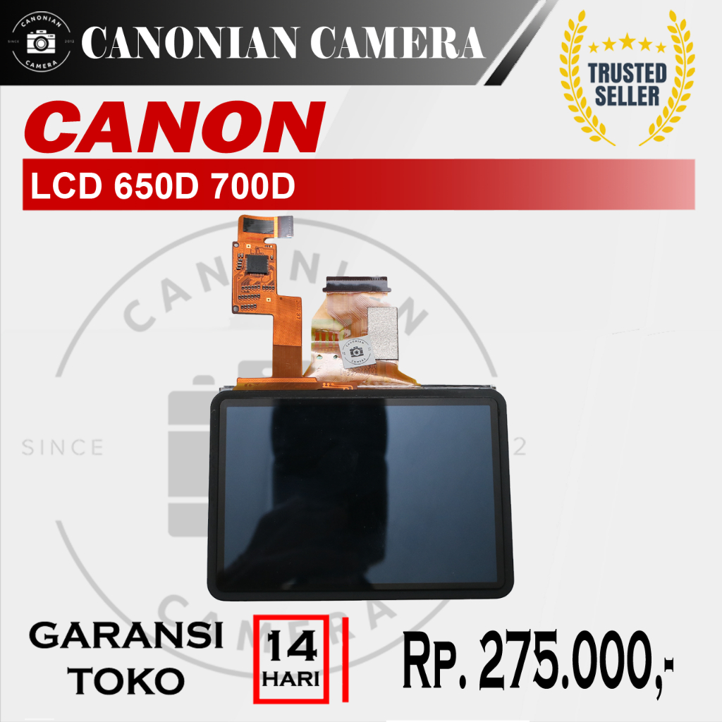 LCD Canon 650D 700D Bekas Vignete