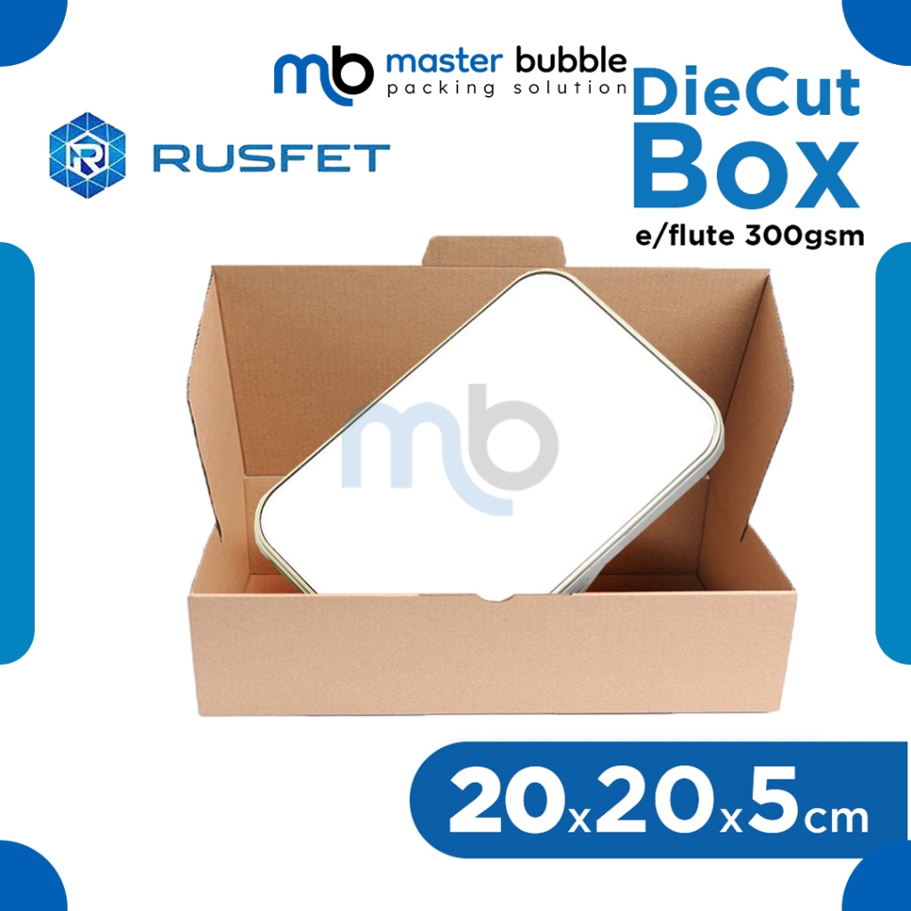 

Diecut Box Kardus Packing 20 X 20 X 5CM Kardus Hampers Rusfet Kotak Box Kartun Dus Polos Harga Ecer