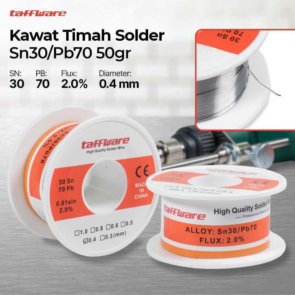 Taffware Kawat Timah Solder Sn30