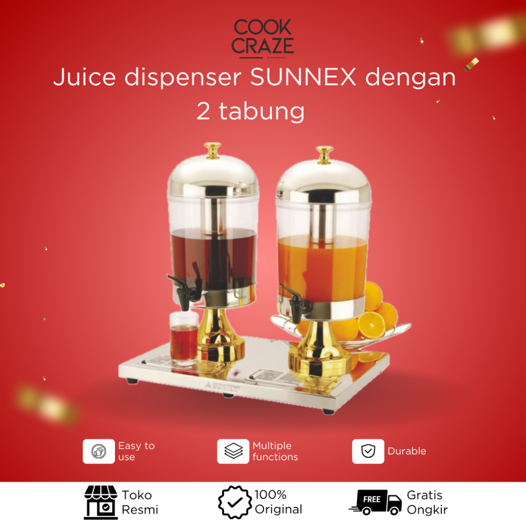 SUNNEX JUICE DISPENSER 8 LITER DOUBLE