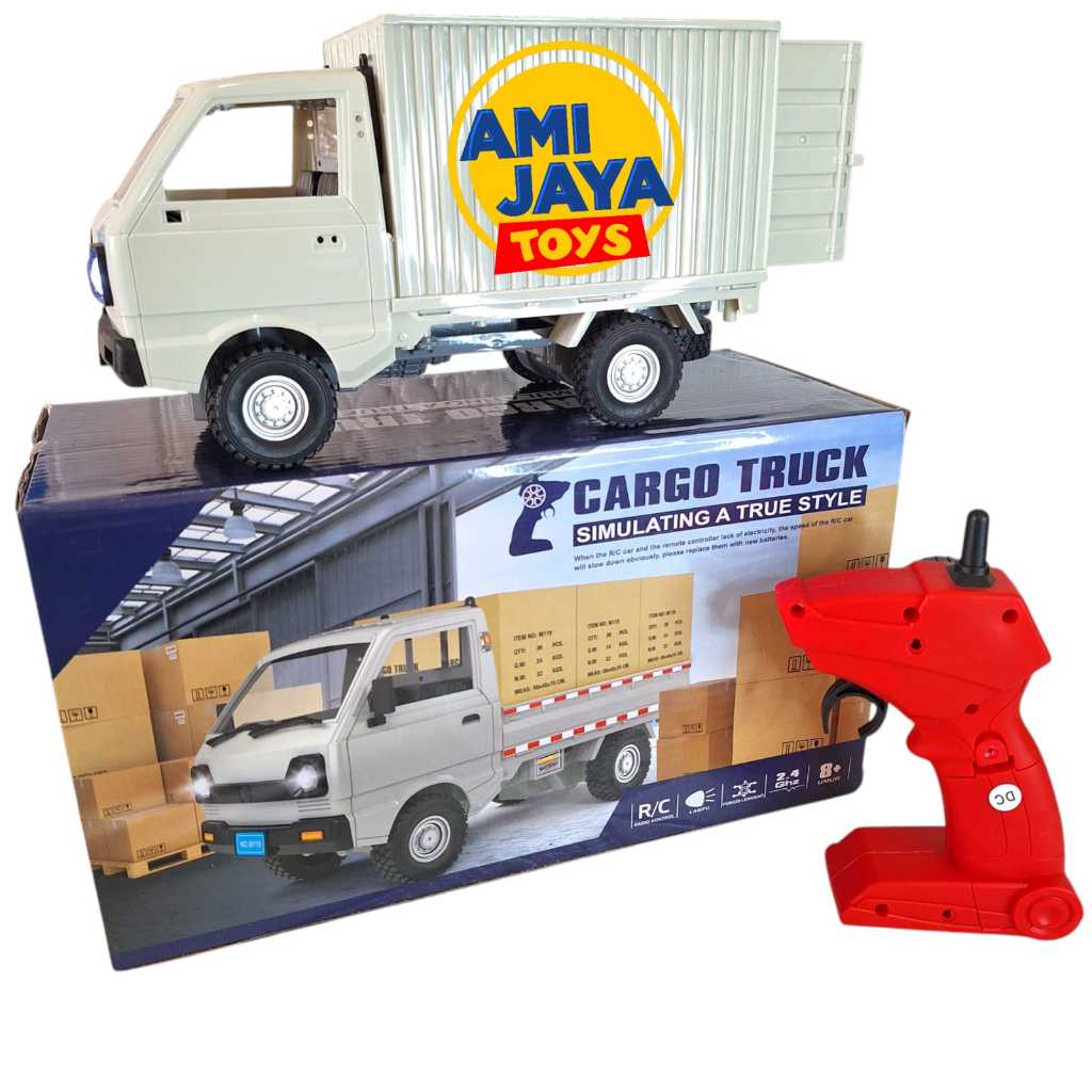 Mainan truk kargo simulasi remot