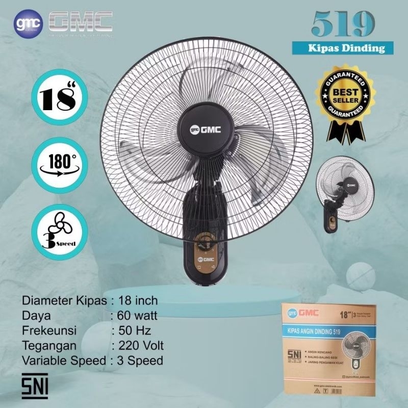 KIPAS ANGIN DINDING 18" GMC 519