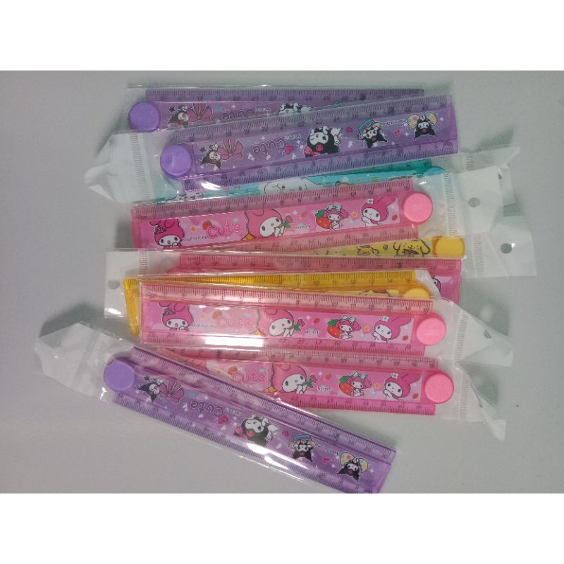 

Penggaris Lipat 30cm Ruler Mistar Lipat/Penggaris Plastik /Ruler/Penggaris Karakter Lucu