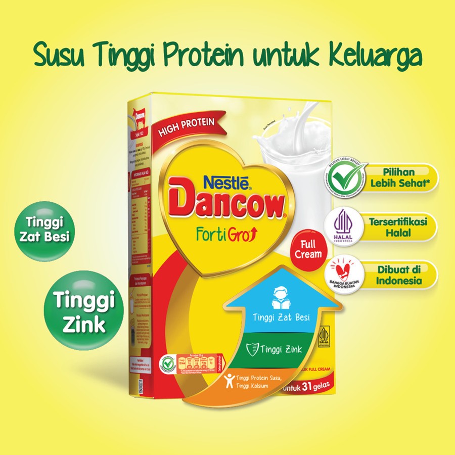 

Susu DANCOW Fortigro Full Cream Kemasan 200gr/400gr/800gr