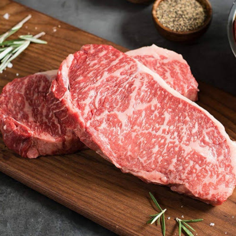 

[PRIME WAGYU] Full Blood Daging Sapi Steak Sirloin MB7+ Australia 500g