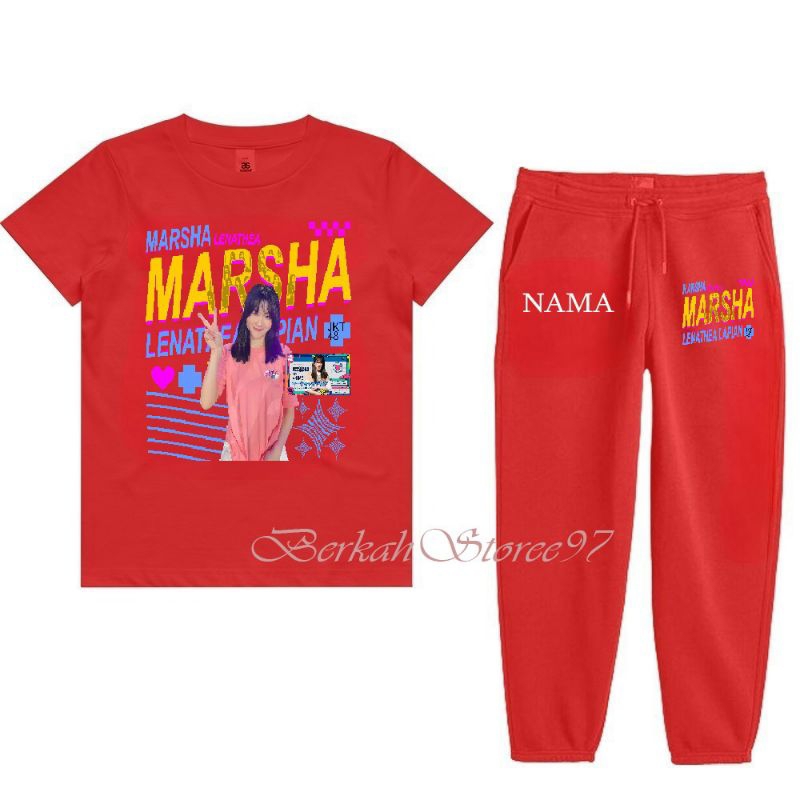 Baju Kaos Jogger Setelan Anak JKT48 Marsha Lenathea